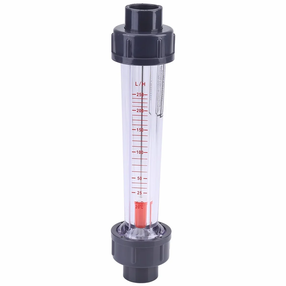 Akozon Medidor de Flujo de Agua, Tubo de Plástico Tipo 25-250L H Medidor de Flujo de Agua Instantáneo
