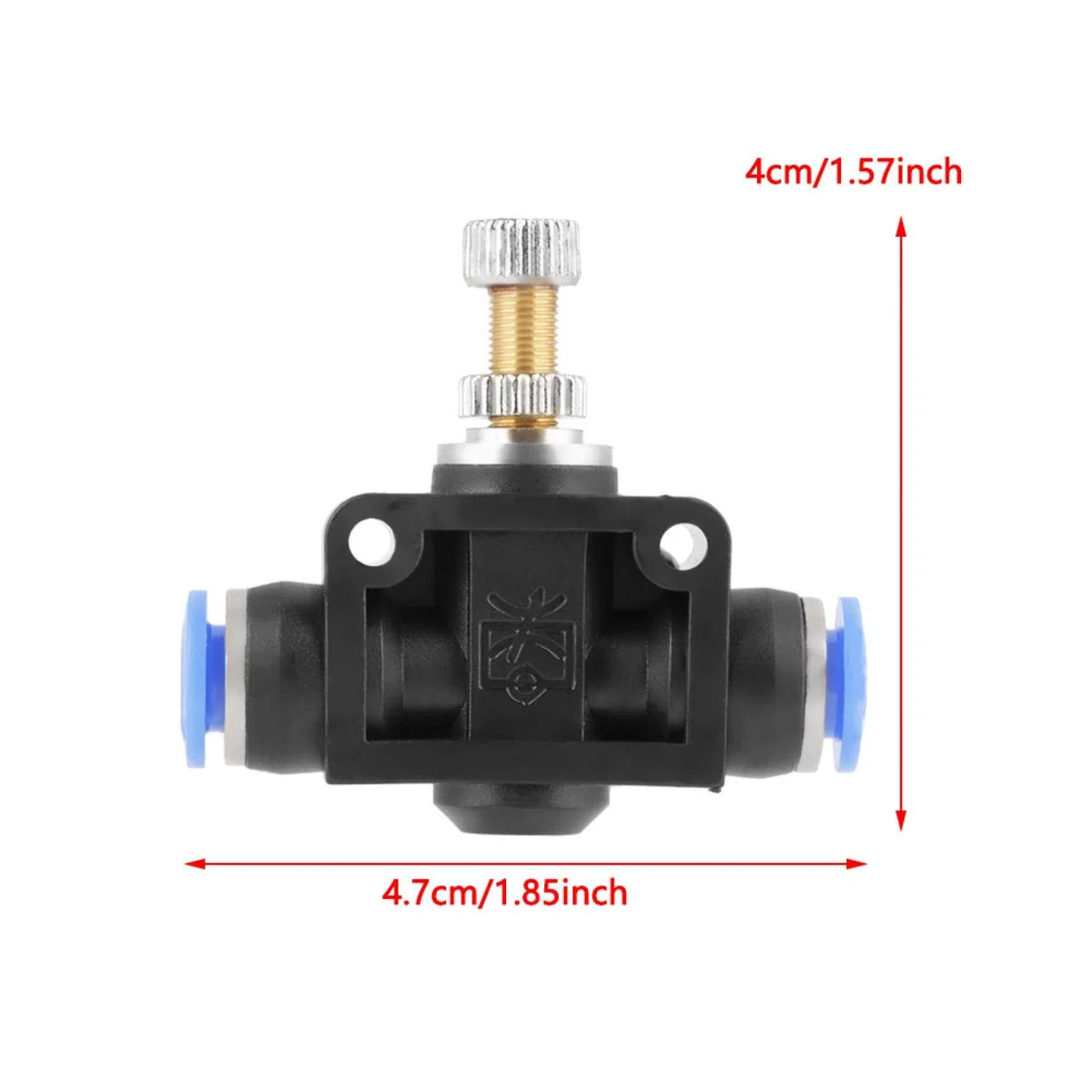 Akozon Controlador De Velocidad De Aire, Válvula De Flujo Neumático 6mm, Conector Rápido, Regulador De Aire, Adecuado Para Herramientas Neumáticas Y Equipos De Automatización