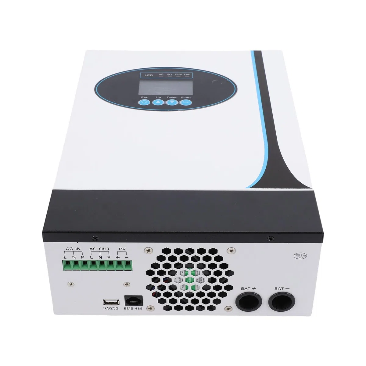 Inversor Solar Híbrido, Inversor de Onda Sinusoidal Pura Fuera de la Red de 1,2 KW MPPT Incorporado con Funcionamiento sin Batería para áreas Pastorales de Islas Escolares en el Hogar
