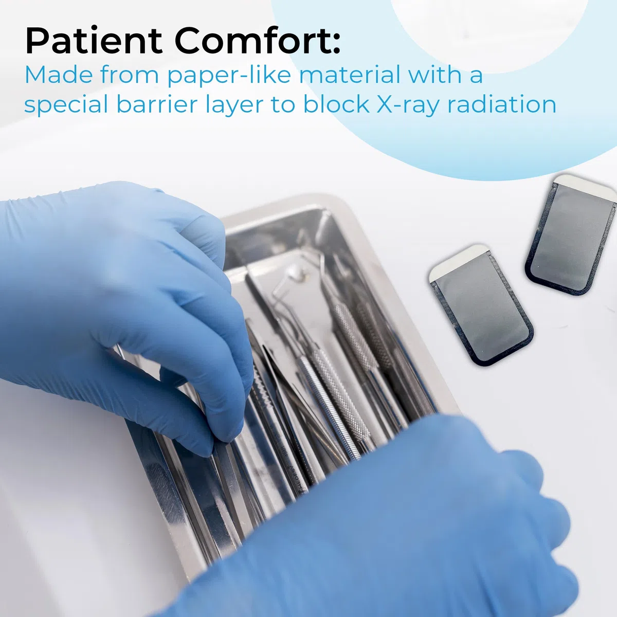 X-Ray ScanX - Sobres de barrera digital dental, 100 unidades, 31 x 52 mm (tamaño #1)