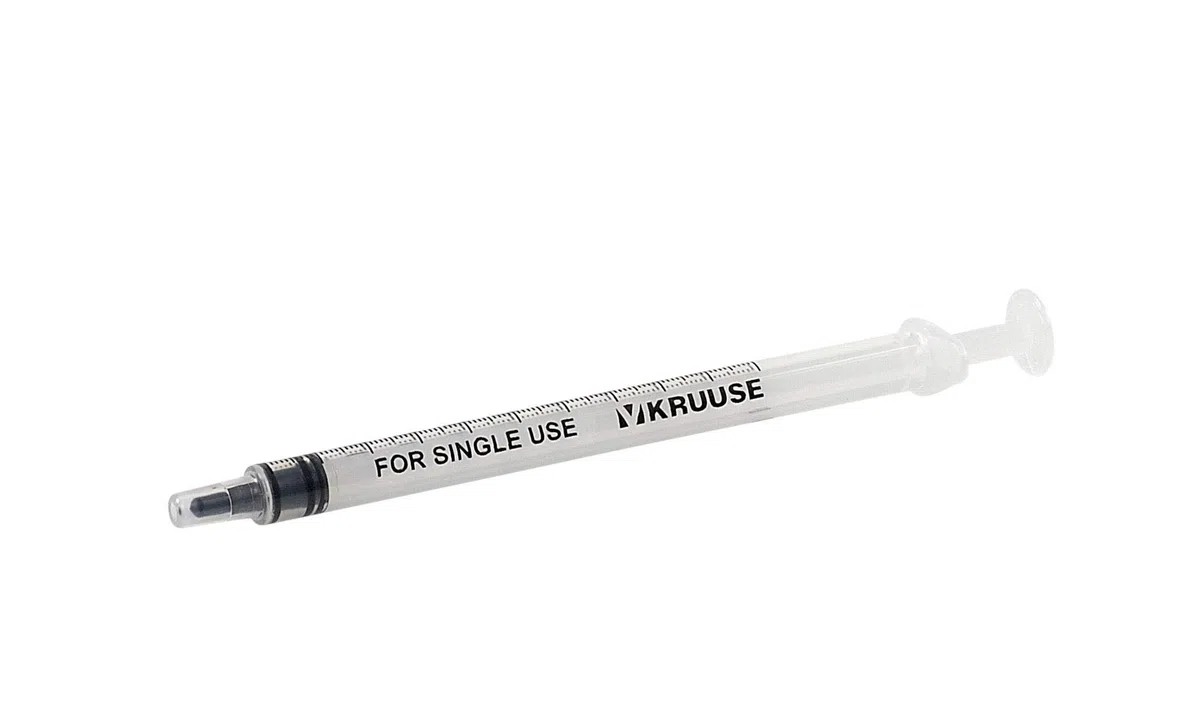 Kruuse Jeringa Desechable 3 Componentes 100 Unidades 1 ml