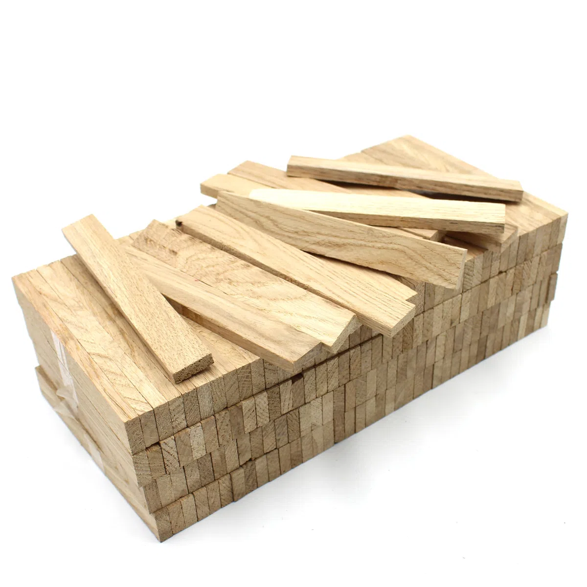 VmG-Store Listones de madera de roble, 22 x 8 x 160 mm para manualidades, bloques de manualidades sueltos, barras de madera (40)