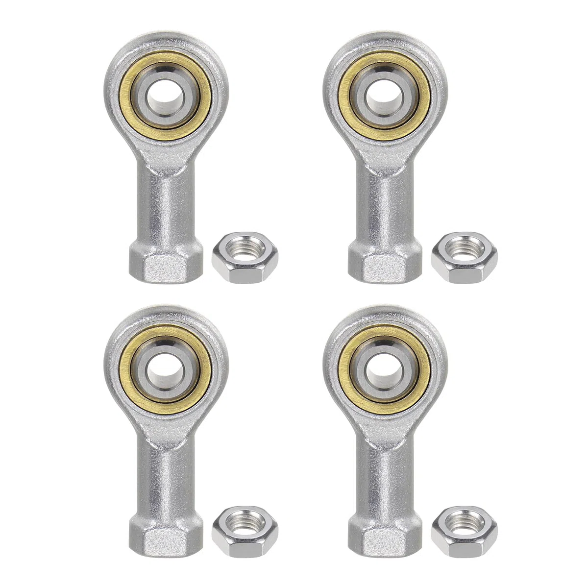 4pcs SI5TK PHSA5 M5 Terminales de Barra - [ Rosca a Derecha M5x0.8 ] Conector Articulado de Rodamiento de Extremo de Barra Acero con Recubrimiento de Zinc
