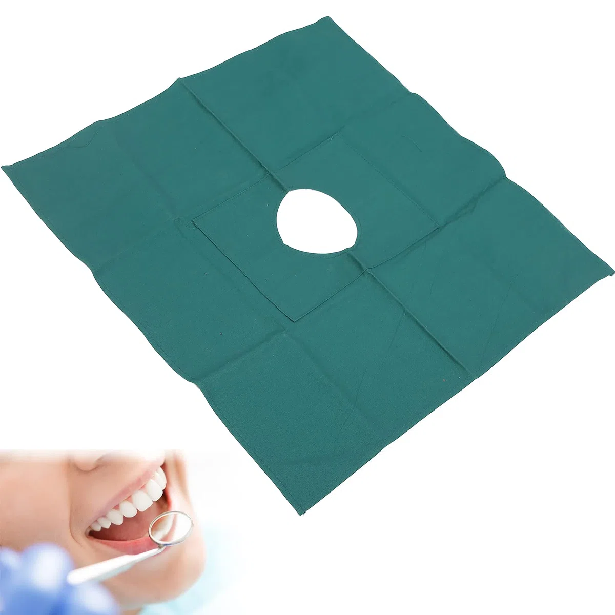 Cubiertas Quirúrgicas de Algodón Dental, Cortinas Quirúrgicas de Algodón para Operaciones de Dentista de Hospital, Cubierta de Cirugía de Dentista de Hospital con Accesorios de