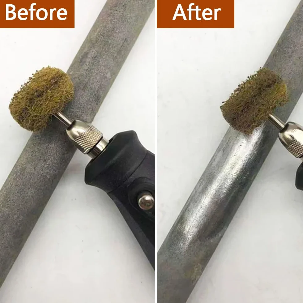 Rueda Abrasiva Pulidora 80 Piezas/4 Grano 120# - 400# Ruedas de Pulir Mango de 3 mm para Herramientas Rotativas Dremel