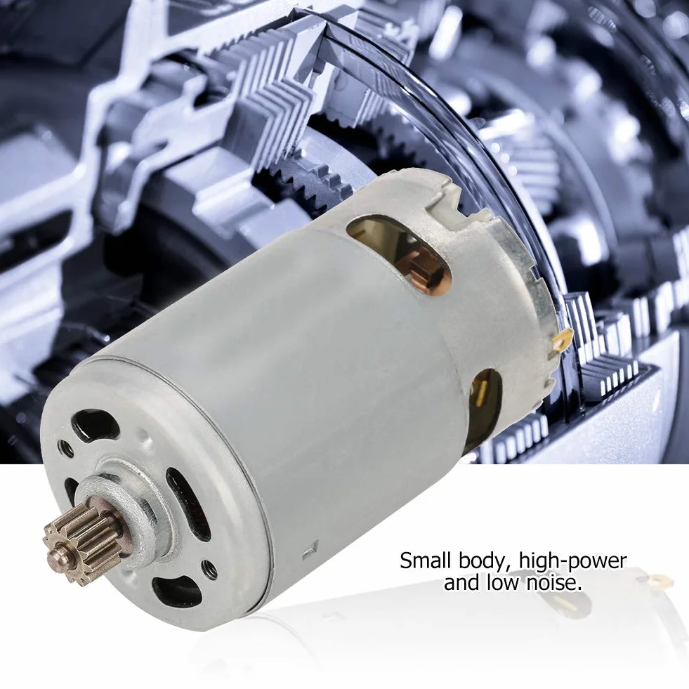 Fafeicy Motor de Engranaje 12 Dientes, 90W CC, Dos Velocidades, para Taladros Eléctricos, 12V/16.8V/21V/25V