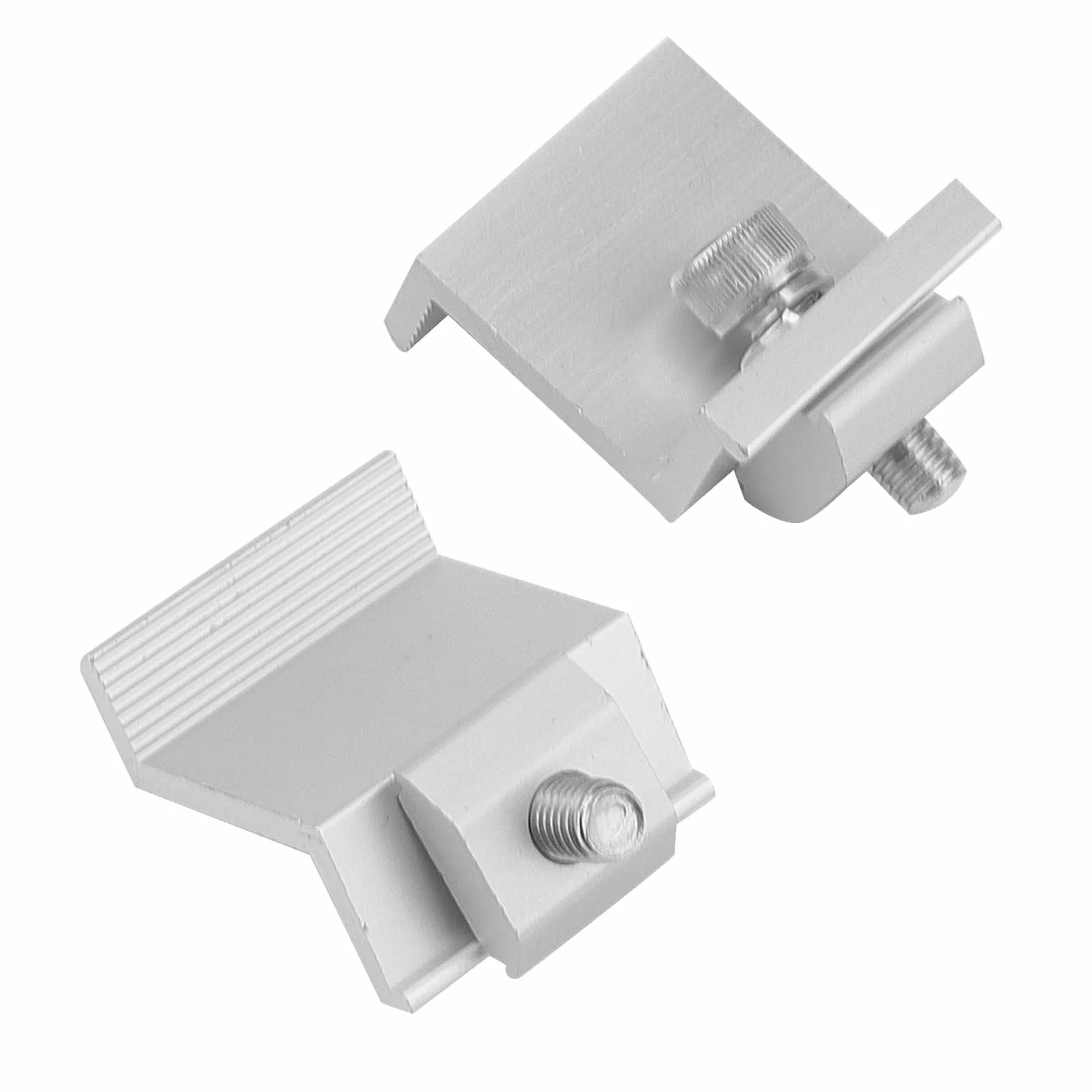 14 unidades de soporte para módulo solar, abrazadera de extremo solar, 35 mm, ajustable, panel solar, con tuercas y tornillos para caravanas, barcos, techos, paredes