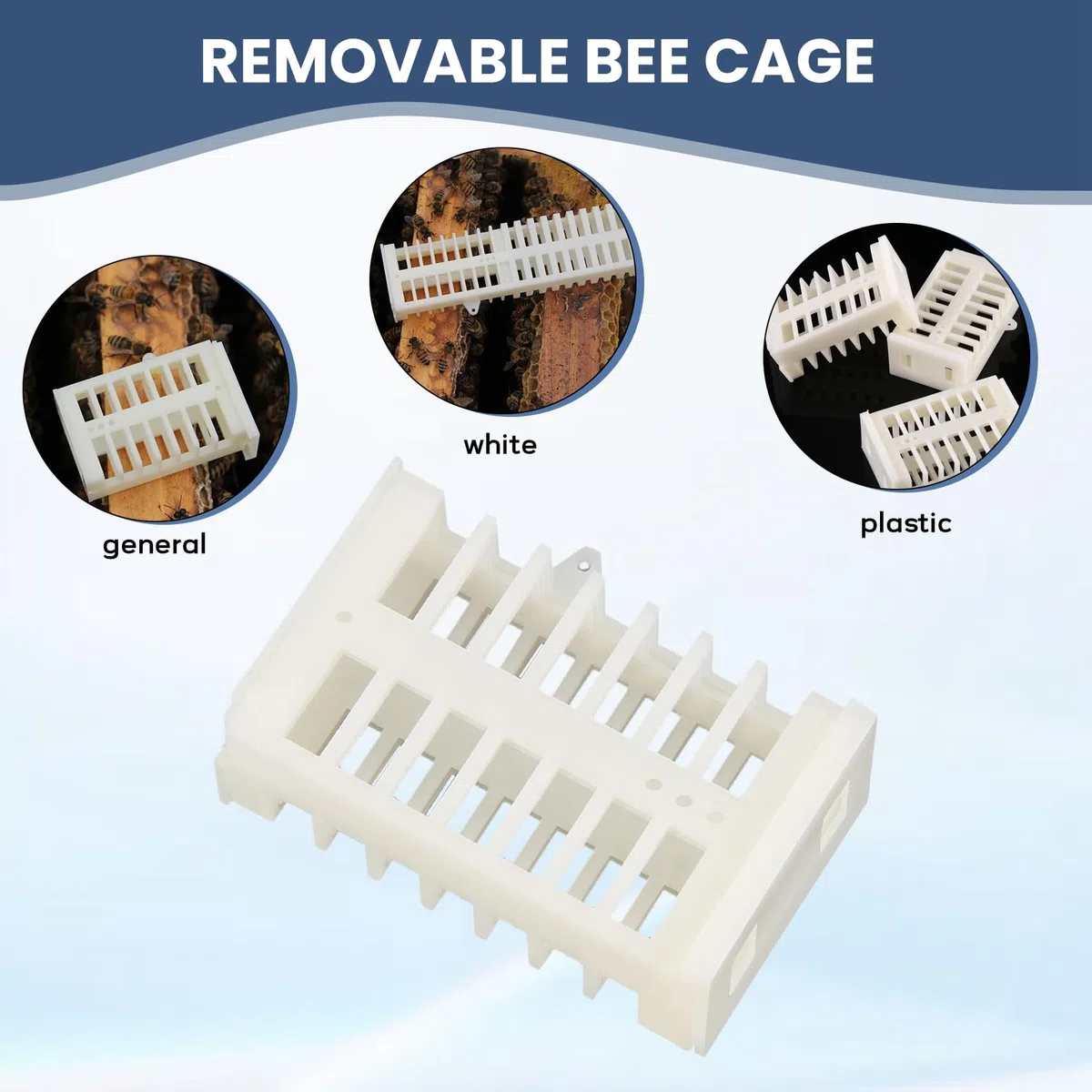 100 unidades jaula extraíble jaula material apicola suministros abejil abeja reina jaula mudanza Catcher jaula multifunción abeja jaula
