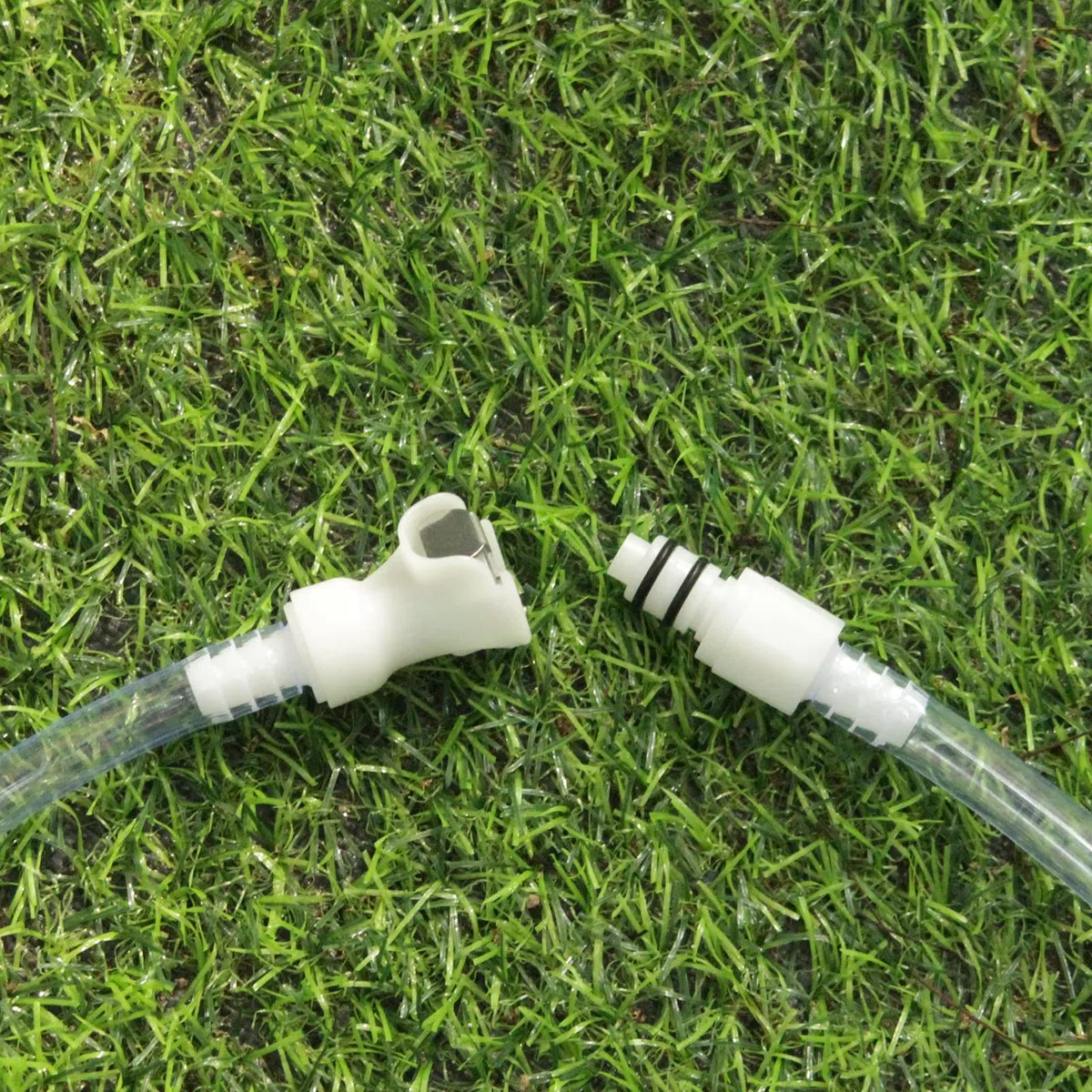 2pcs 1/4 "3/8" 5/16 "conector rápido enchufable de Barb válvula de mangueras de plástico, cierre rápido el conector de mangueras (2 conectores masculinos) (5/16")