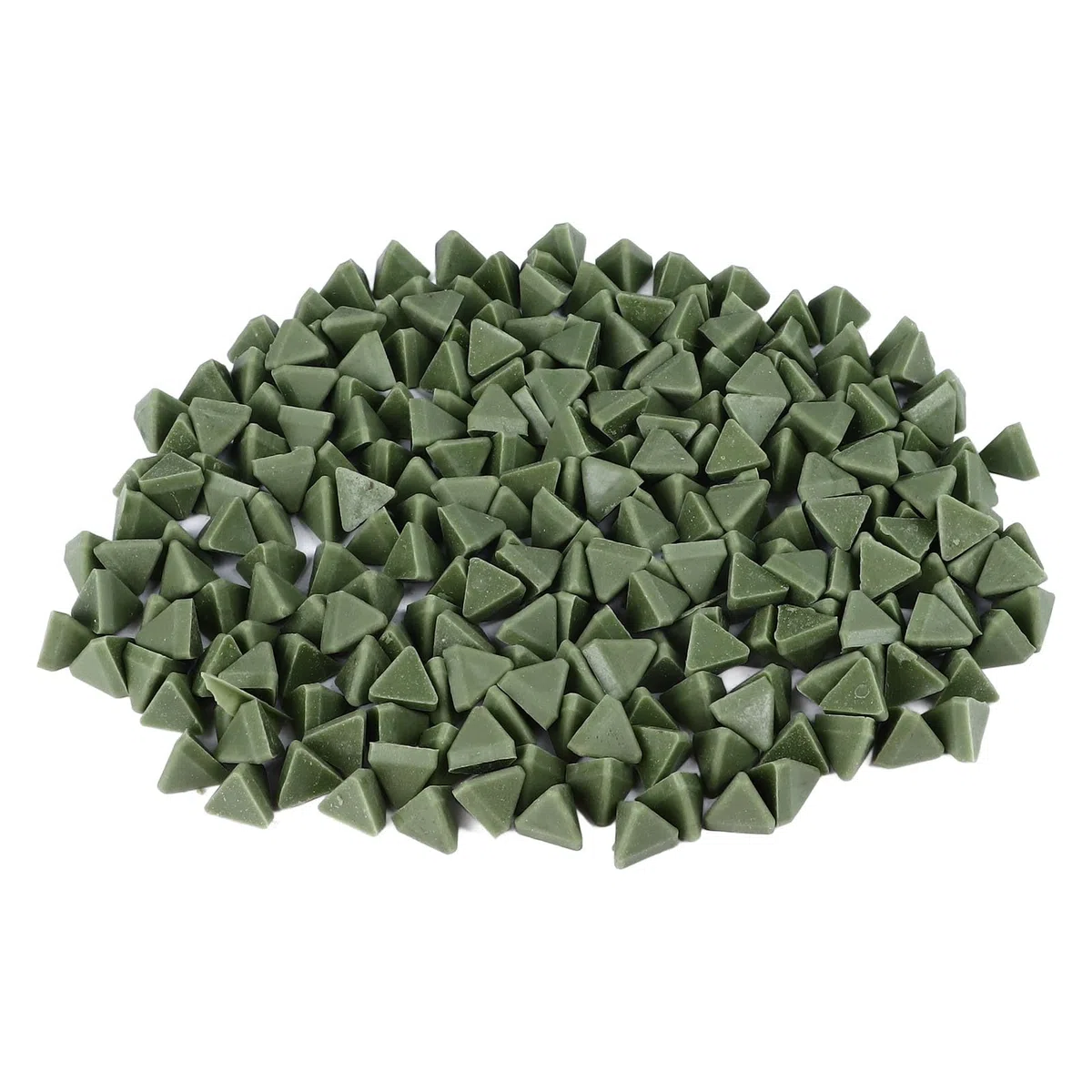 Triangle Resin Abrasive Efficient Resin Tumbling Media Fine Polishing for Jewelry Gemstone Shells 15mm 17.6oz