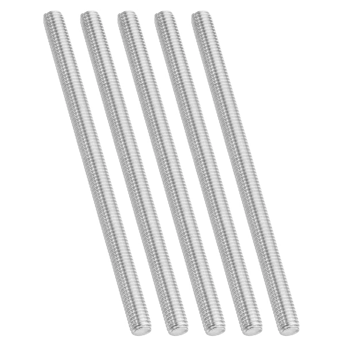 PATIKIL UNC 3/8"-16 Varilla Roscada de Acero Inoxidable 304, 5pcs Espárragos de Barra de Varilla Completamente Roscados Rosca Derecha Pernos Prisioneros para Abrazaderas, 150mm Largo