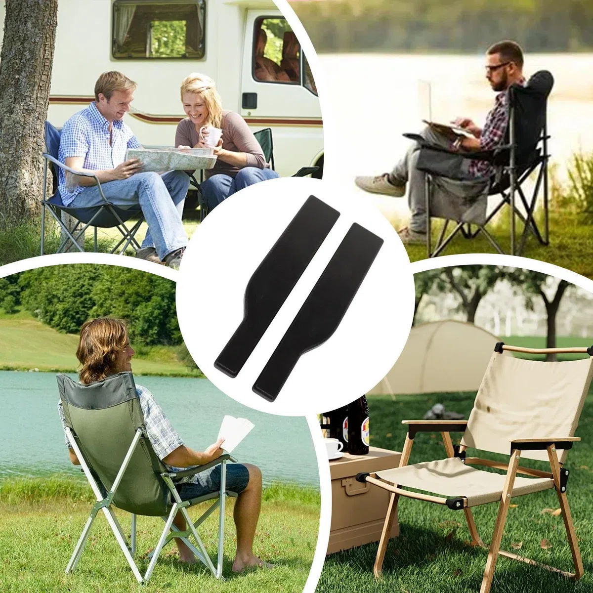 Riel de madera para silla, reposabrazos pulido liso ensanchado, reposabrazos de madera para silla, riel plegable para silla, suministros multifuncionales para reposabrazos, accesorios para sillas de c