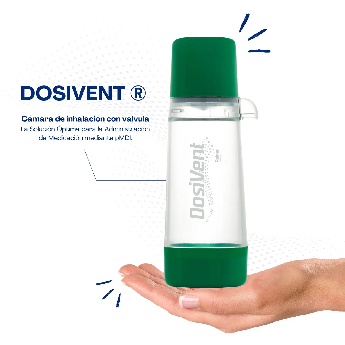Cámara de Inhalación para Administrar Medicación pMDI sin Mascarilla | Aerosoles Nebulizador Adultos | Inhalador Nasal y Bucal | Maquina Aerosoles Adultos | Compatibilidad Universal