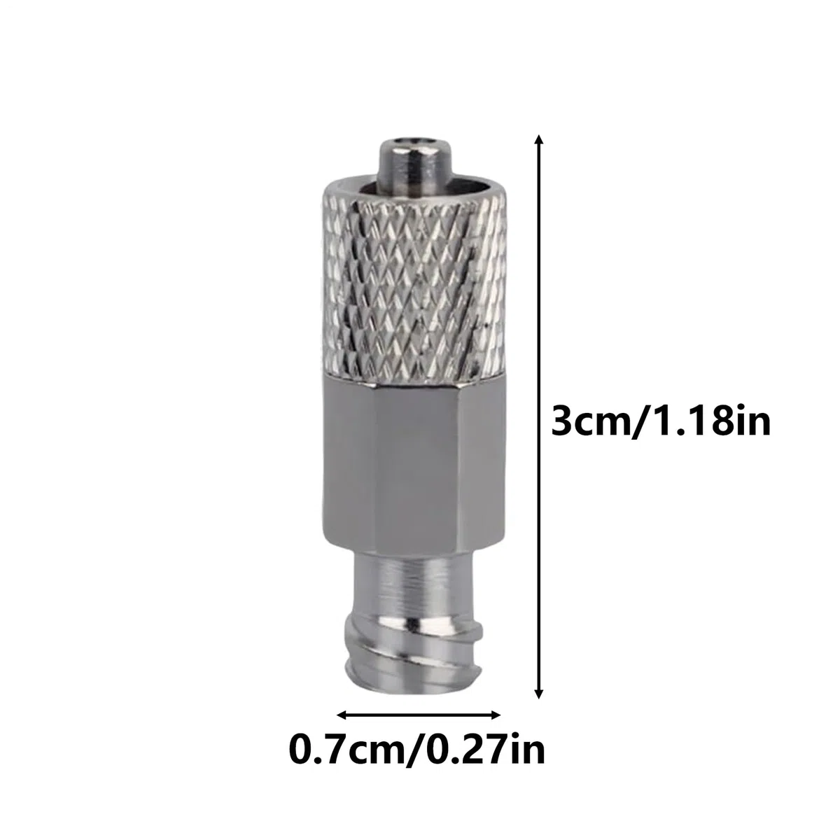 Luer Fitting, conector Luer Lock de acero inoxidable, extensores de conexión de metal de sellado a prueba de fugas para laboratorio industrial agrícola automotriz