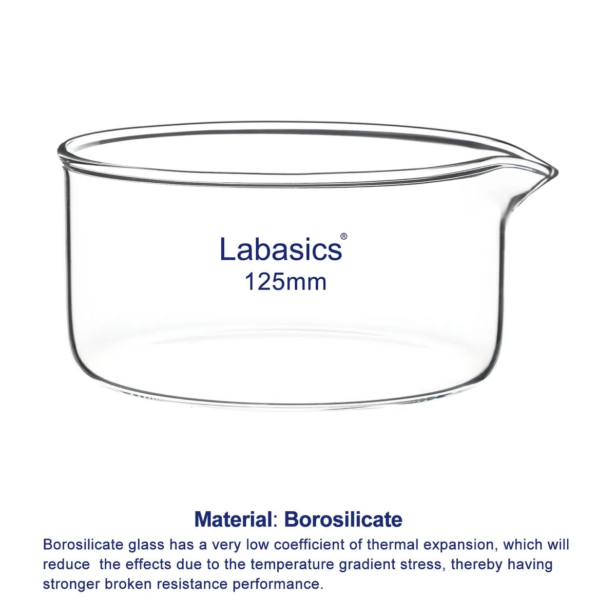 Labasics Placa de Cristalización con Pico y Borde Resistente, Diseño de Paredes Gruesas en Vidrio de Alto Borosilicato Placas de Cristalización Reutilizables para Cristalización y Evaporación
