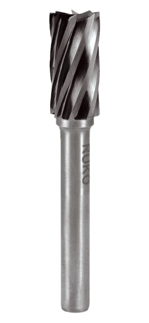 RUKO 116015A - Fresas metal duro para aluminio forma A - ZYA Cilíndrica sin dentado frontal (6 x 58 mm)