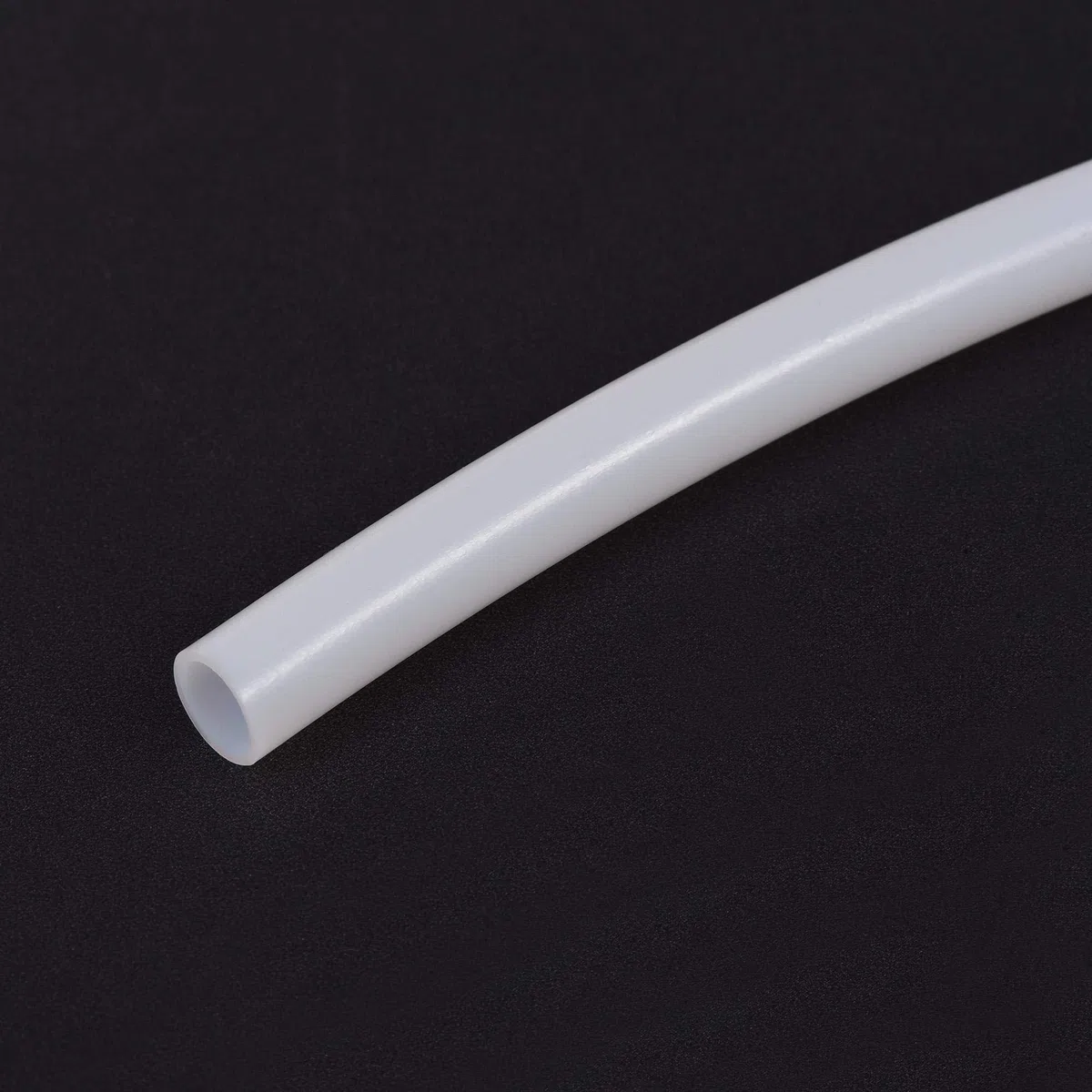 sourcing map PTFE Tubería Manguera Alta Temperatura Tubo Tubería Multifuncional Aislante 8mm ID x 10mm OD x 4.92pies Blanco