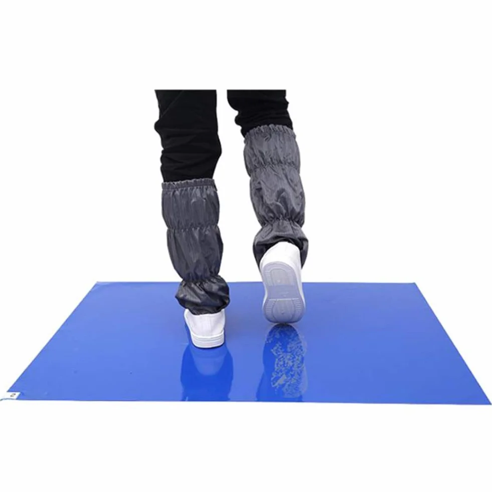 30 alfombrillas antibacterianas para zapatos desmontables, de PVC, extraíbles, pegadizas, para habitación blanca, alfombra descontaminante, adhesivo de limpieza, para el hogar, hospital, 60x90cm