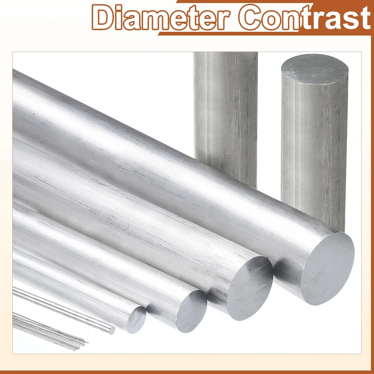 sourcing map Varilla redonda de aluminio de 25 mm de diámetro, barra redonda de aluminio 7075 de 102 mm de largo, barra de torno sólido para construcción industrial, manualidades