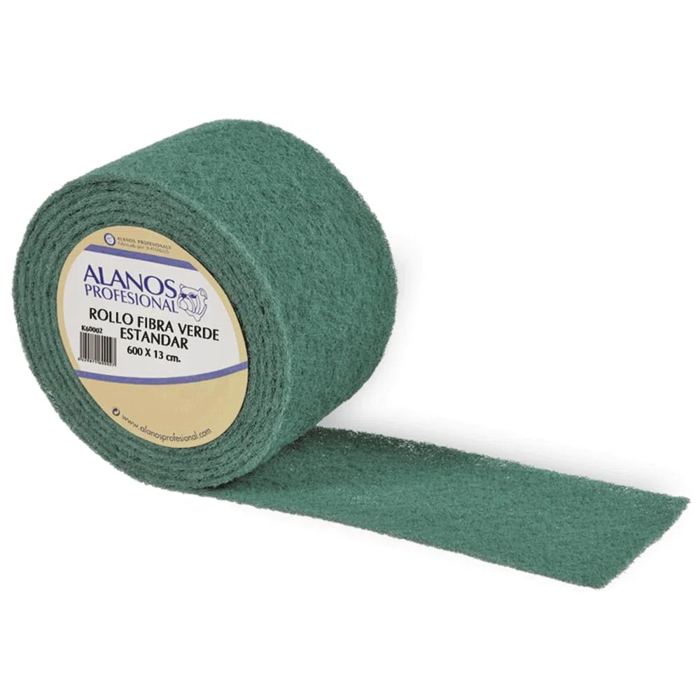 Clim Profesional 2 Rollos de Estropajo de Fibra Verde Alta abrasividad 6 Metros | Pack 2 Rollos Estropajo en Rollo para Uso Profesional y Doméstico