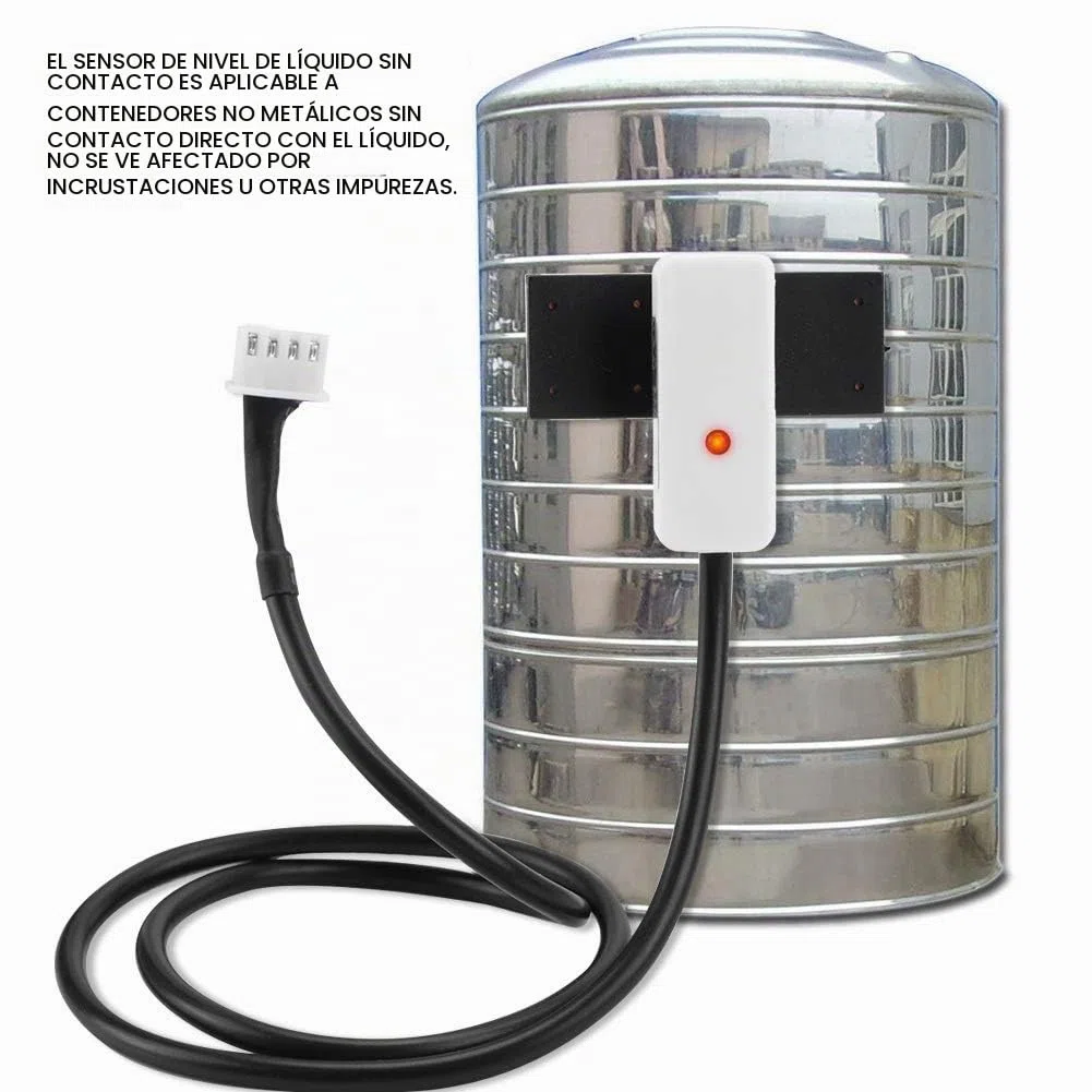 Jadeshay Sensor de Nivel de Agua,24V Sensor de Nivel de Líquido Detector de Nivel de Agua Sin Contacto PNP/NPN Interfaz de Salida (XKC-Y26-NPN 5-24V)