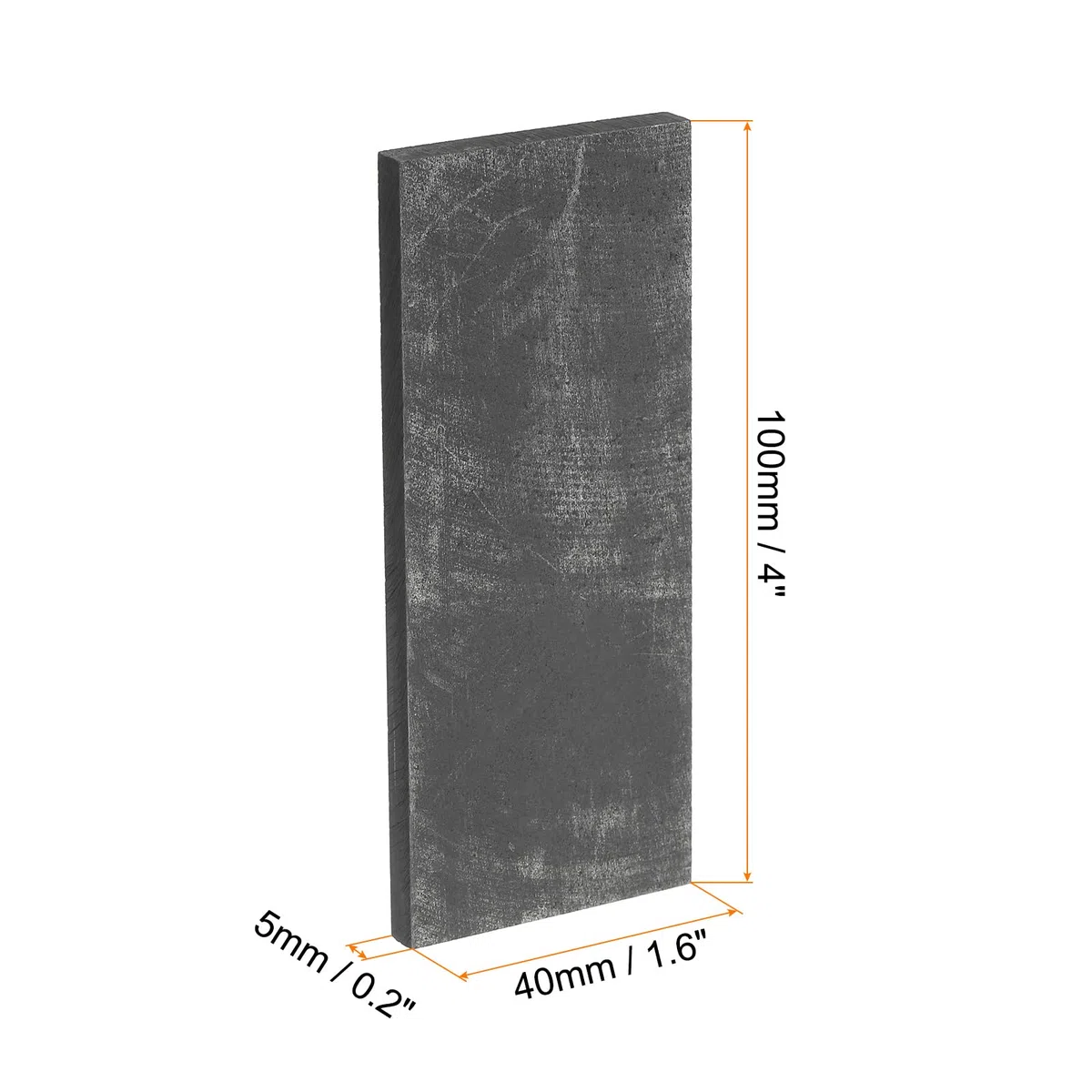 sourcing map Grafito Bloque Lingote Rectángulo Grafito Electrodo Placa Tablero 100x40x5mm para Fusión Fundición, Electrólisis Galvanizado, Paquete de 2