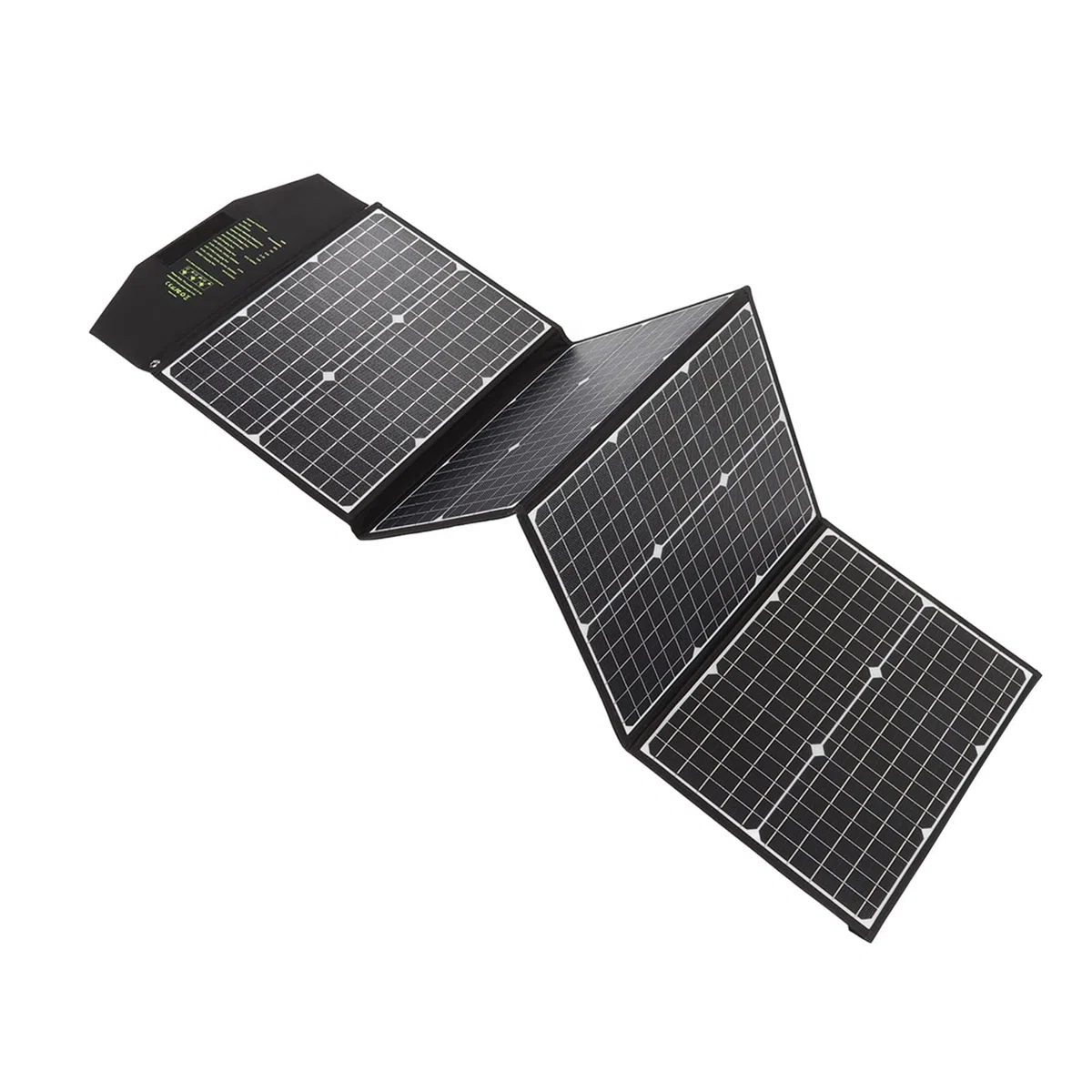 Fdit Panel Solar Monocristalino de 100W, Panel Solar Plegable Portátil, | 100W para Camping Al Aire Libre, 23% de Eficiencia, ETFE Impermeable, Protección Segura contra Sobrecorriente, Carga