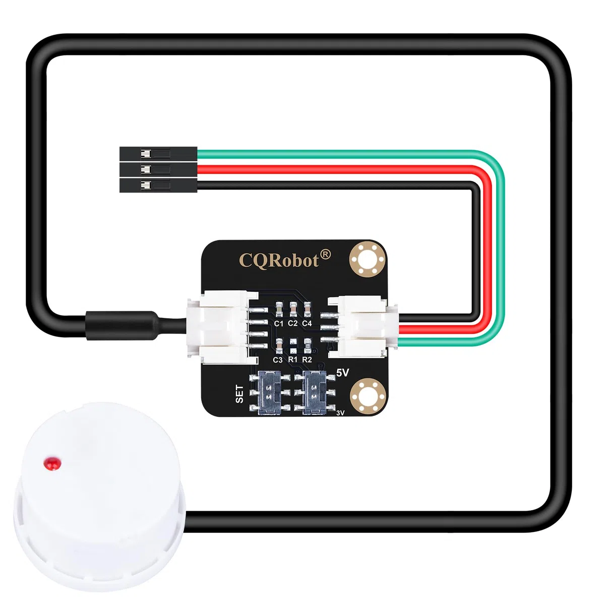 CQRobot Non-Contact Water/Liquid Level Sensor Compatible with Arduino, Raspberry Pi and Other Motherboards. for Industrial Production, Aquarium, Chemical Solution, Agriculture, Gardening, etc.