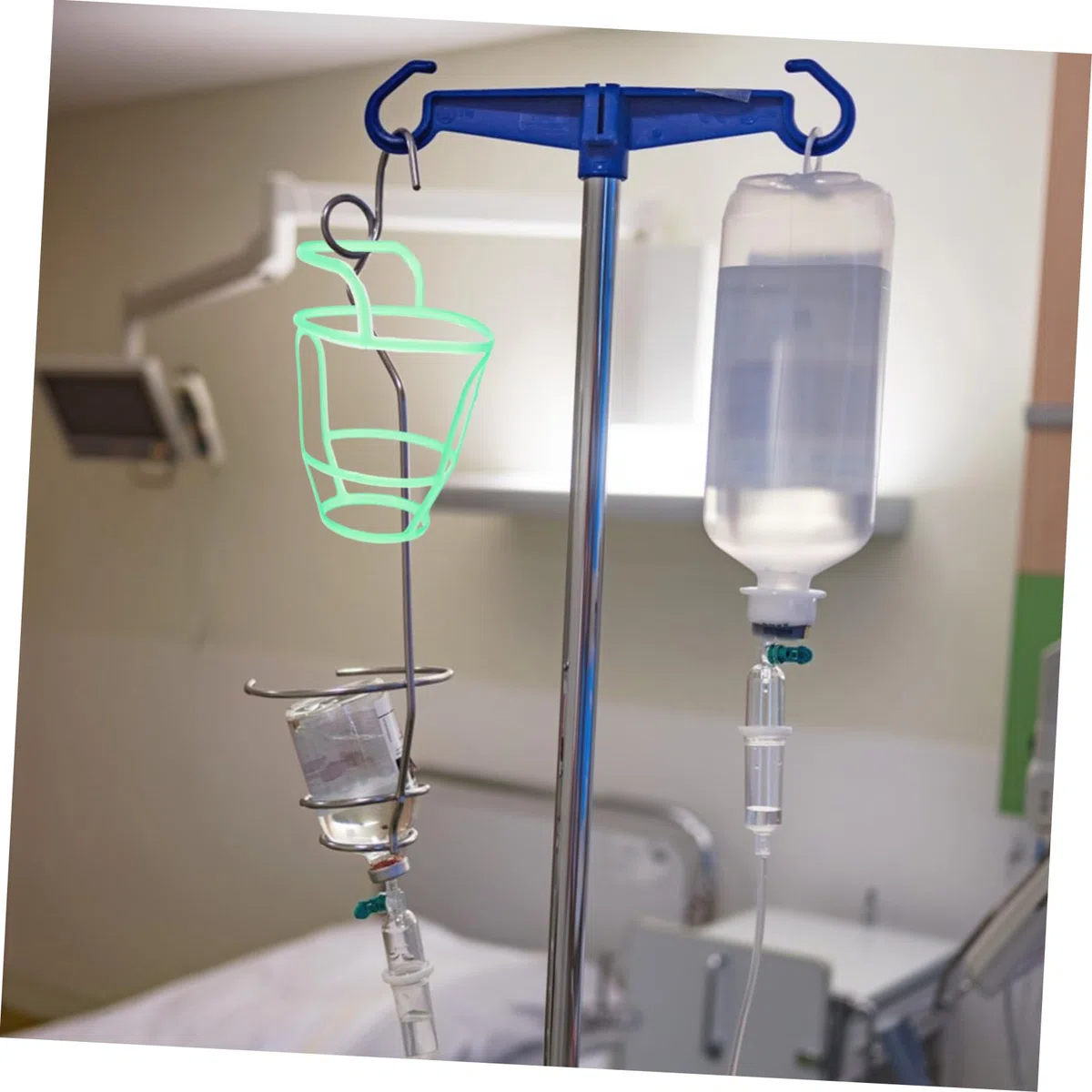 20 Unidades de Red para Colgar Botellas de Infusión de Plástico, Soporte para Botellas de Solución Salina en Hospital, Diseño Cómodo y Material Resistente para Clínicas