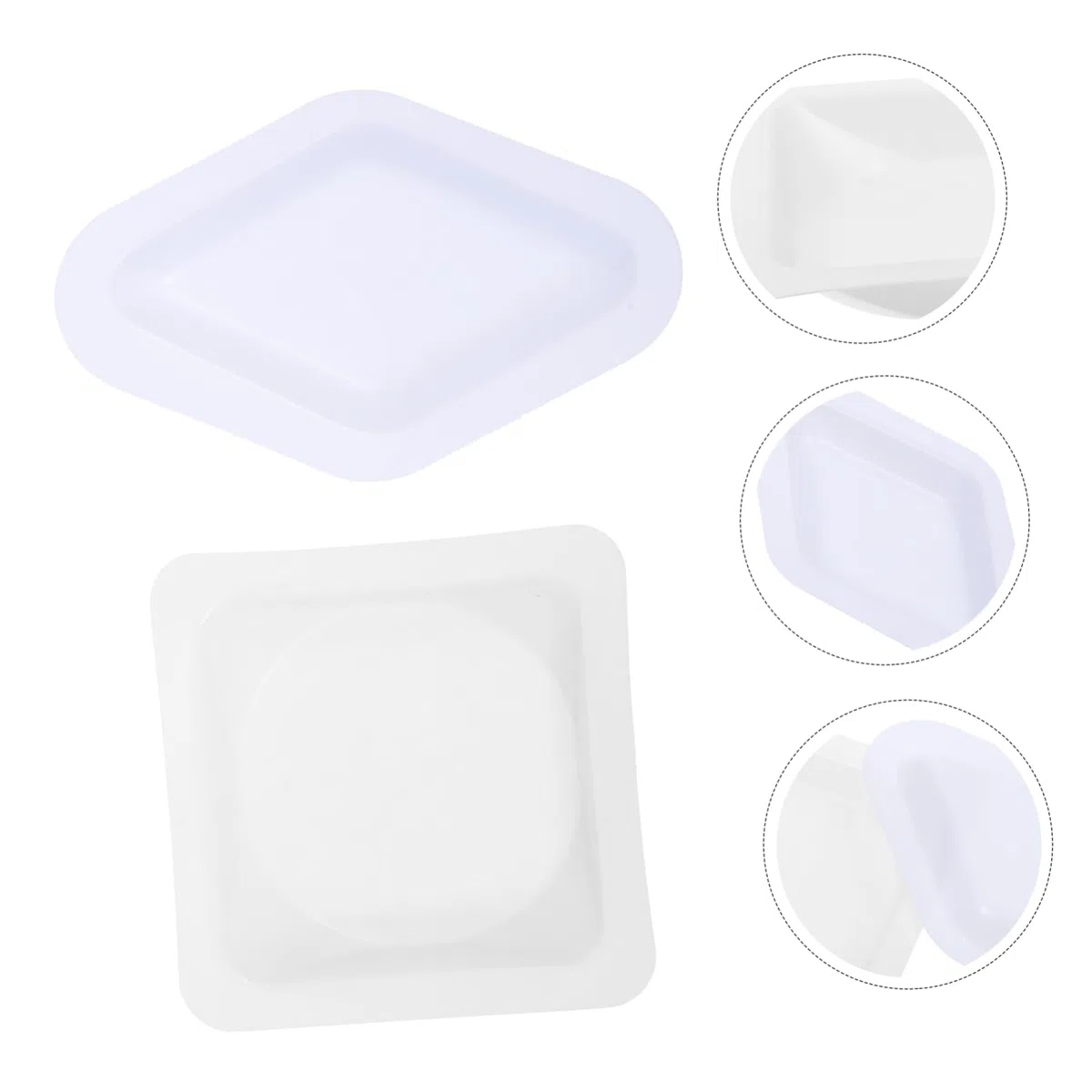 NOLITOY de Pesaje de Plástico para Laboratorio con Bordes Biselados 100 Prácticos y Portátiles para Uso en Laboratorio