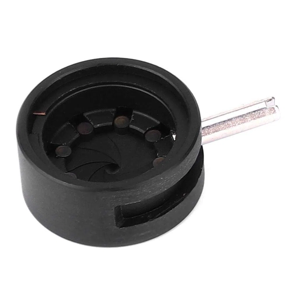 Diafragma de iris, microscopio ajustable Diafragma de iris, microscopio Adaptador de iris Apertura Lente ajustable Diafragma óptico para microscopio, cuatro tamaños diferentes(SK6)