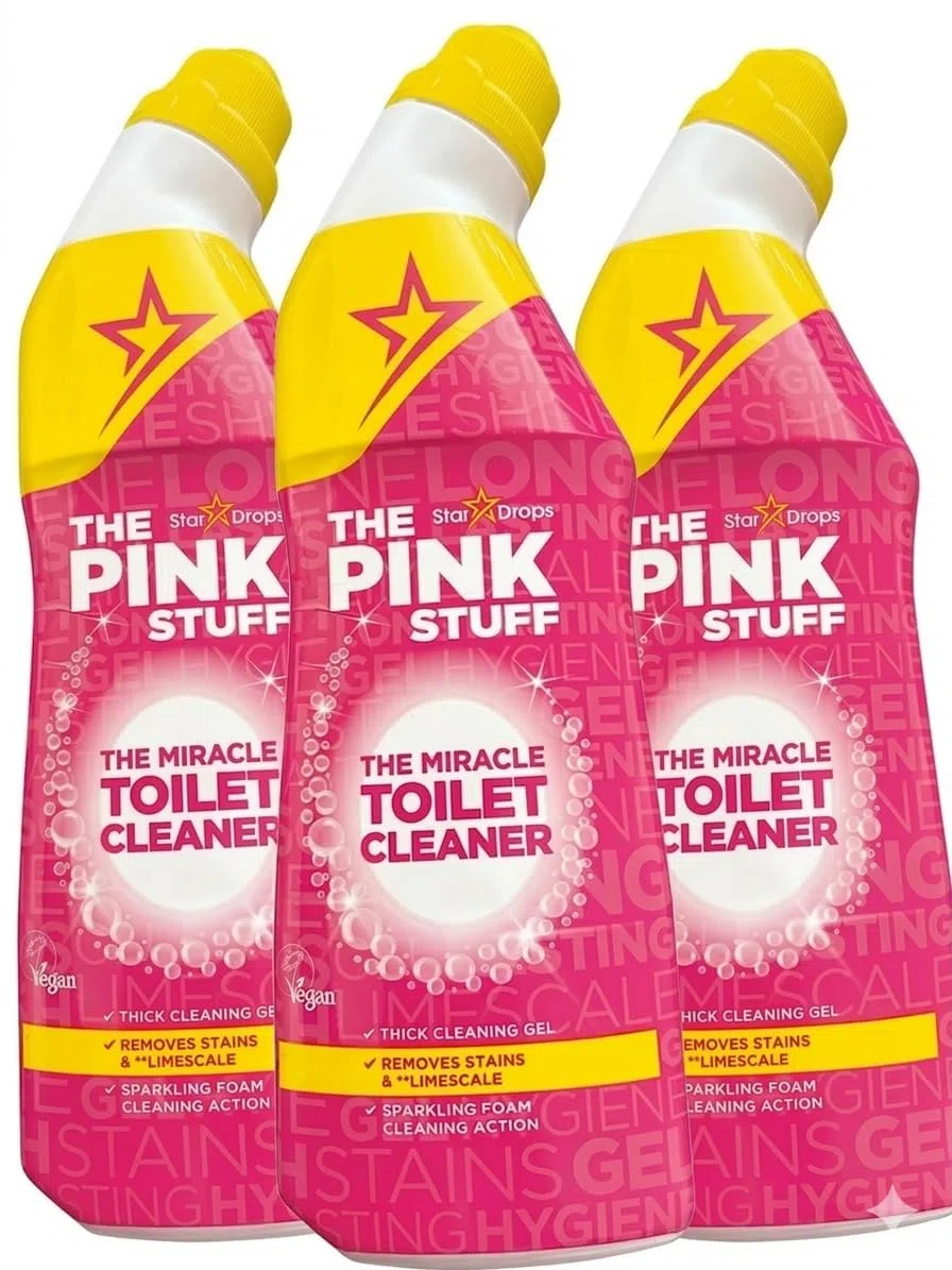 3 limpiadores de inodoro The pink Stuff the Miracle,750ml