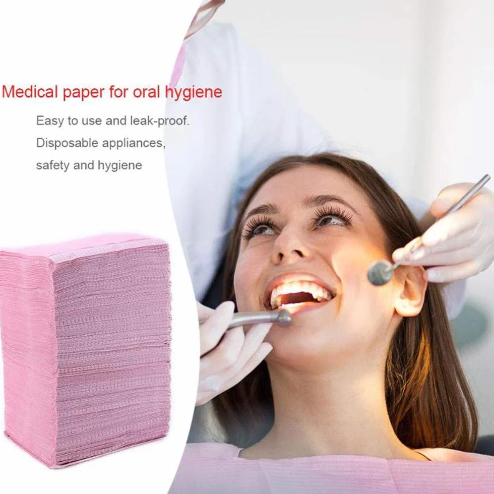Toalla de babero dental desechable para uso en clínica dental