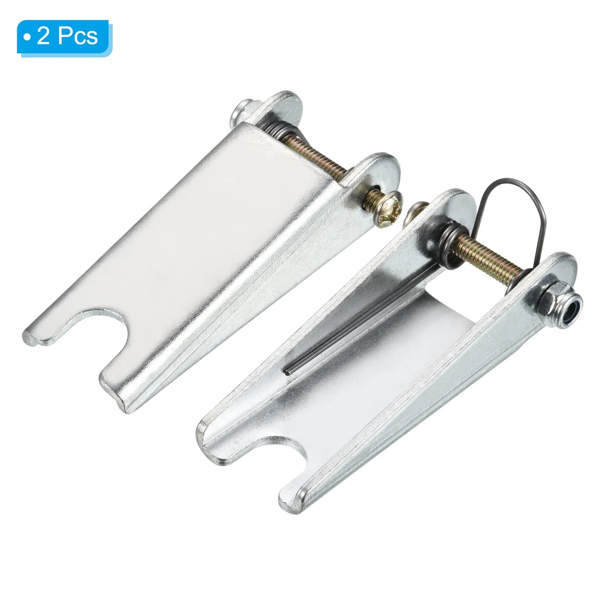 PATIKIL 64mm Gancho Seguridad Cierre Kit, 2 Paquete Metal Remolque Receptor Enganche Reemplazo para Horquilla Gancho Remolque, Plateado