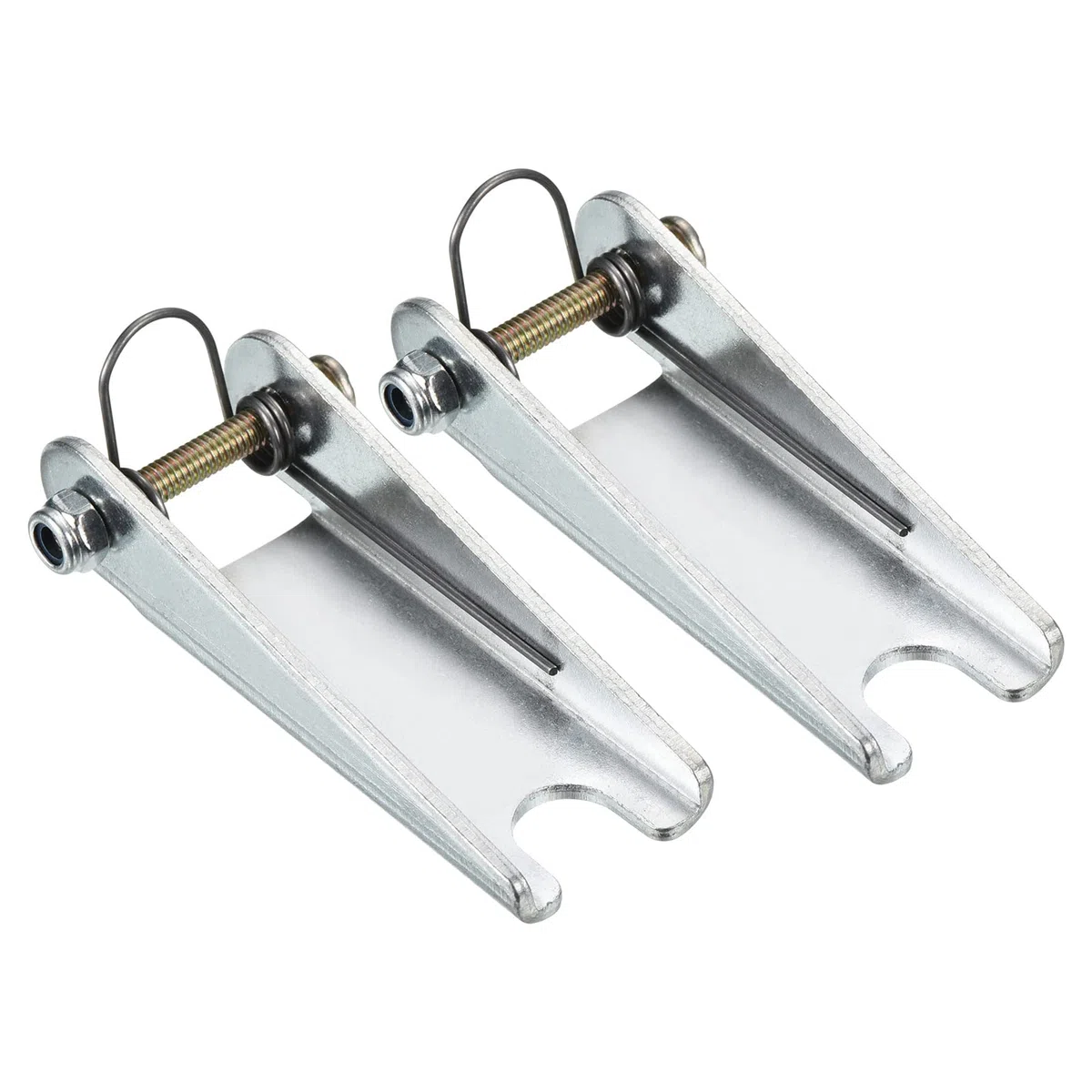 PATIKIL 64mm Gancho Seguridad Cierre Kit, 2 Paquete Metal Remolque Receptor Enganche Reemplazo para Horquilla Gancho Remolque, Plateado
