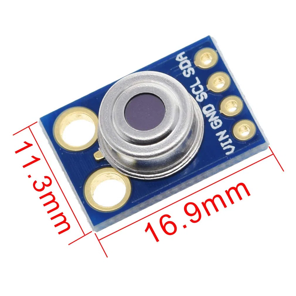 Hailege MLX90614 módulo de sensor de temperatura infrarrojo sin contacto IIC I2C 3-5V para Arduino 51 MCU
