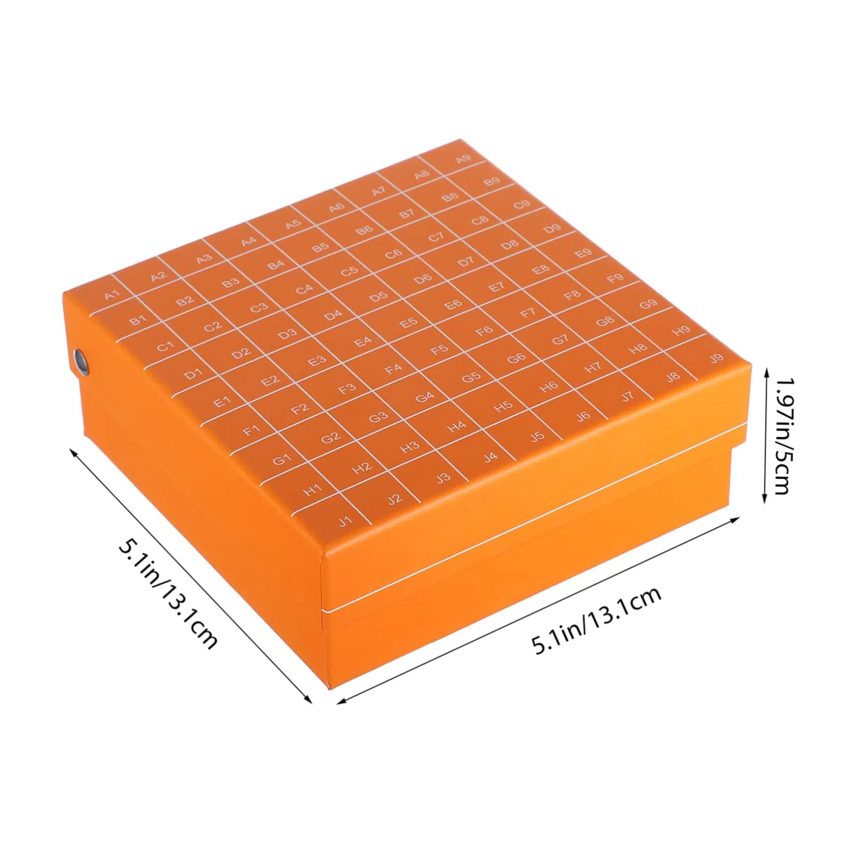 TOPBATHY Caja De Laboratorio Para Congelar Tubos De Ensayo 81 Compartimentos Tapa Abatible 1-5 Ml Plástico Resistente Adecuado Para Almacenamiento De Muestras Laboratorios y Hospitales