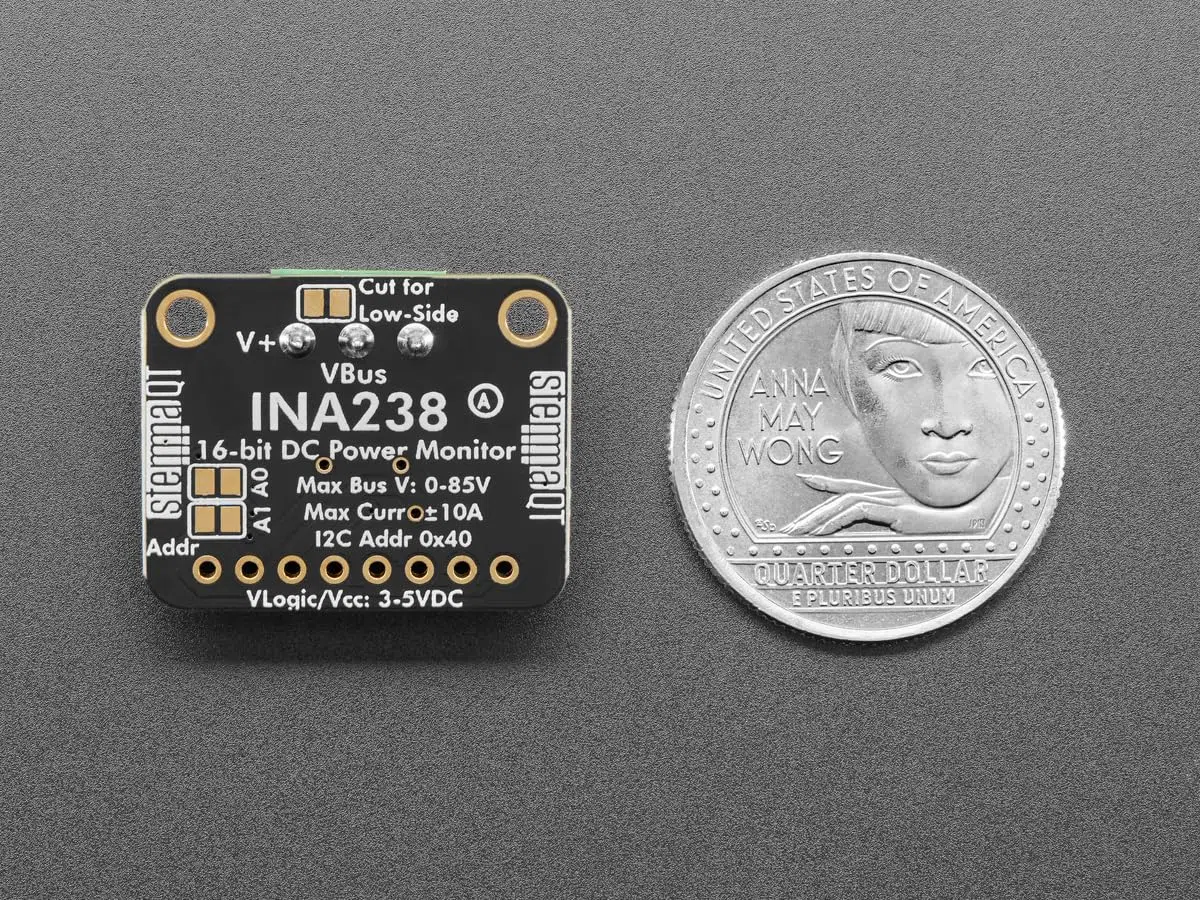 Adafruit INA238 Monitor de Voltaje y Corriente CC, STEMMA QT, 6349