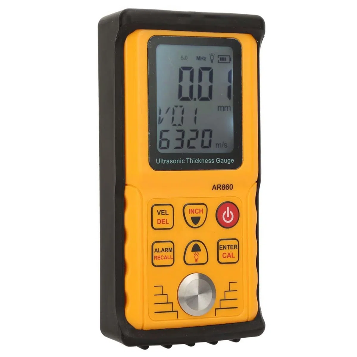 SMART SENSOR AR860 Medidor de Espesor Digital Pintura Ultrasónica Medidor de Espesor Rango 1.0-300.0mm (acero) para Metal Plástico Cerámica Vidrio