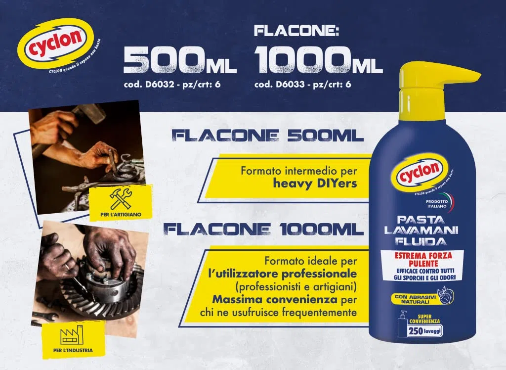 Cyclon Pasta Lavamanos Fluida Botella 1000 ml