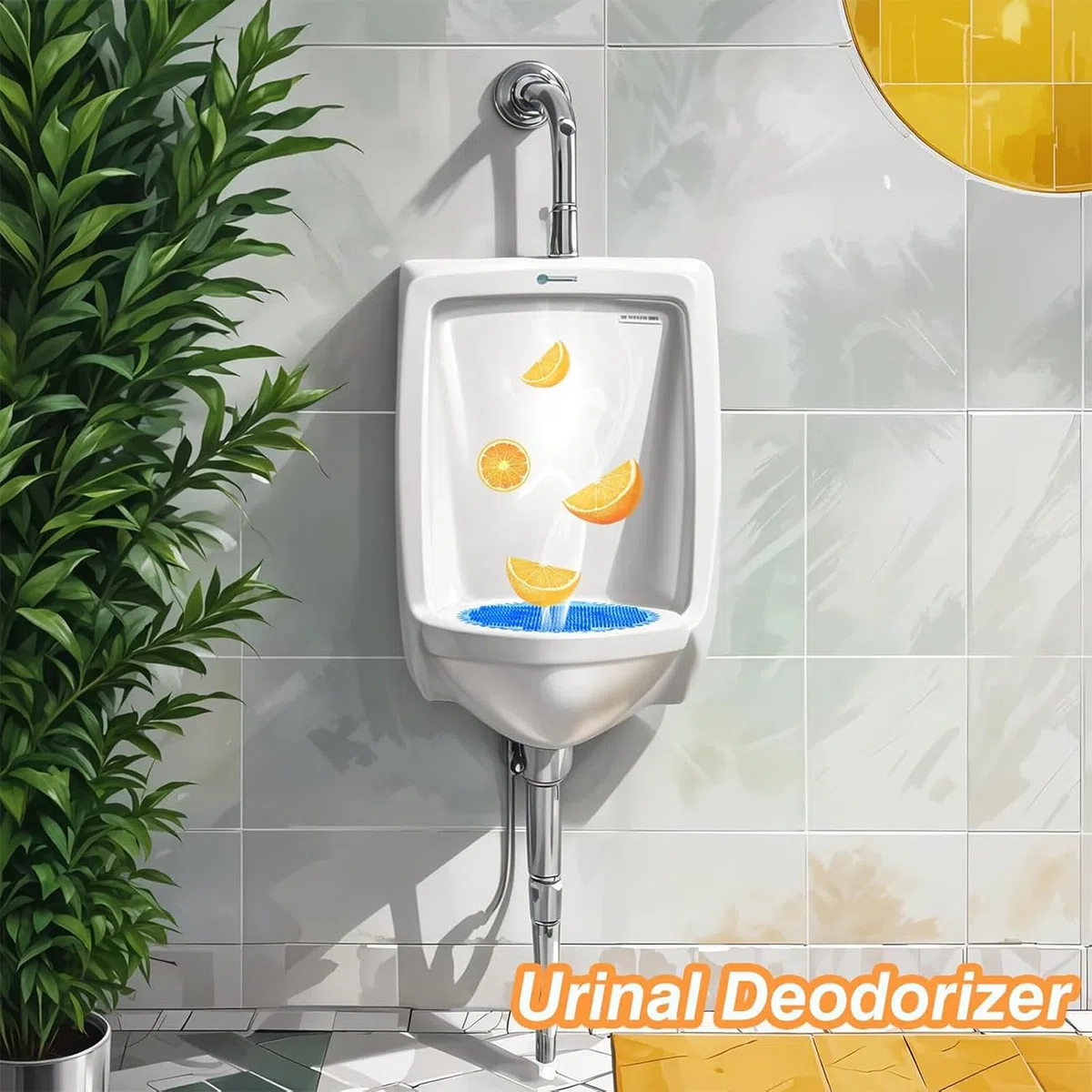 Filtro para Urinario con Fragancia, 12 Unidades - Insertos Neutralizantes de Olores con Aroma Cítrico Duradero - Reducción de Salpicaduras para Baños Públicos, Hoteles, Centros Comerciales y Escuelas