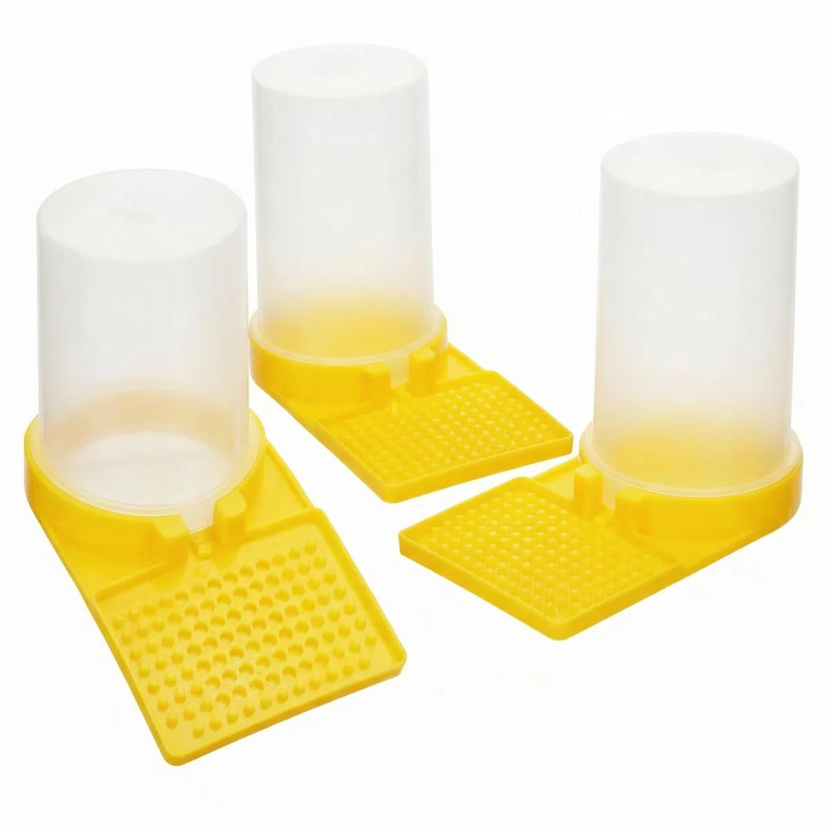 QWORK® 3 Piezas Comedero de Colmena de Abejas, Comedero de Entrada de Abeja Plástico, Alimentador de Agua de Abejas para Apicultura