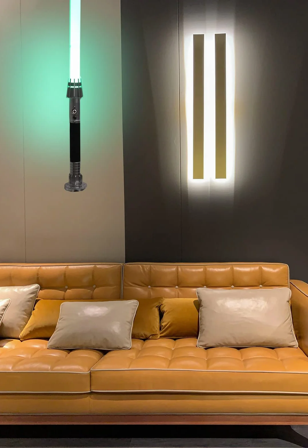 WANLIAN Lichtschwerthalter Wandhalterung Vertikale Lichtschwerthalterung Acrílico para Displaywand (transparente 1 agujero)