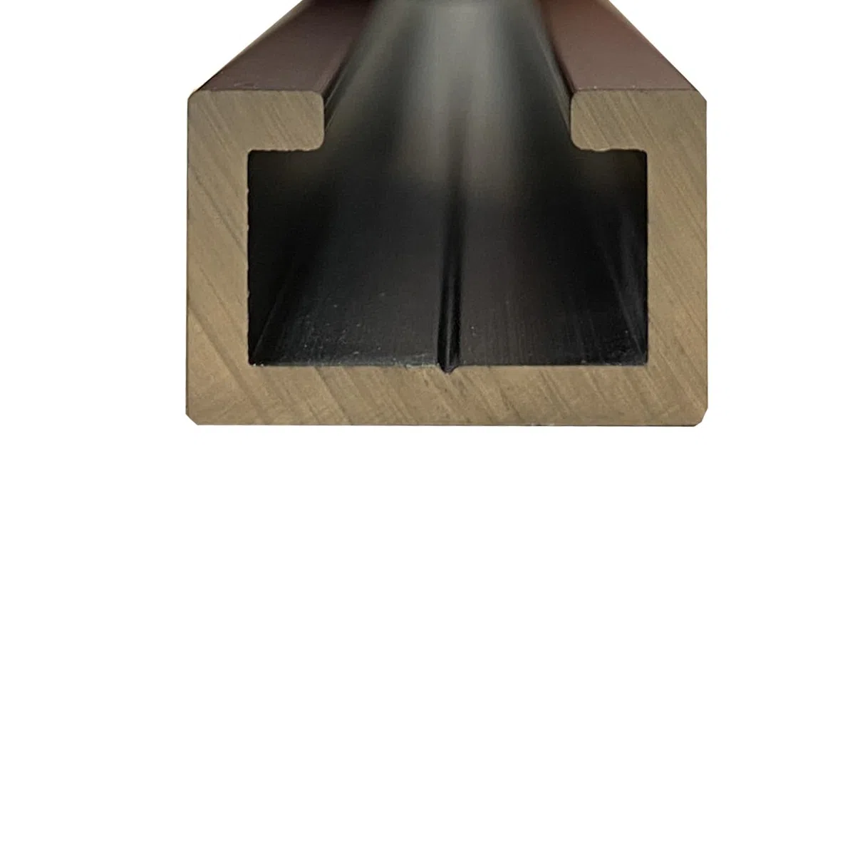 Perfil C de aluminio Black Edition 1,5 m, apto para tornillo M8 anodizado, perfil C negro, 17 x 11 mm