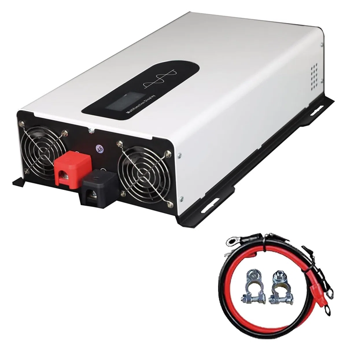 Inversor Solar Híbrido, Inversor de Corriente con Salida de Onda Sinusoidal Pura, 5000W-10000W, para Sistemas de Energía Solar y Uso en Exteriores 12V5000W