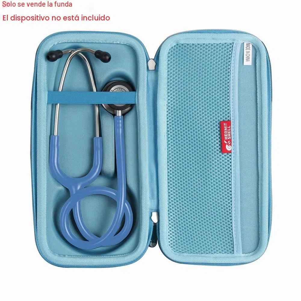 Hermitshell Estuche de viaje para estetoscopio de monitorización 3M Littmann Classic III (azul claro)