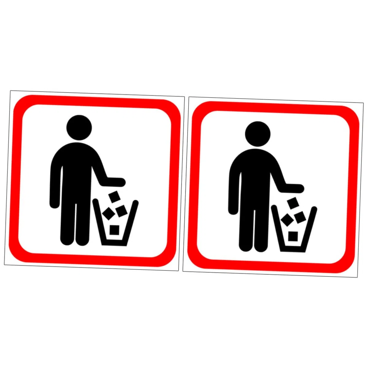 HOMSFOU 6piezas Pegatinas Decorativas Para Cubos De Basura Autoadhesivas Resistente Para Uso Casa y Oficina Fácil De Pegar y Quitar Diseños Creativos Para Personalizar Espacios
