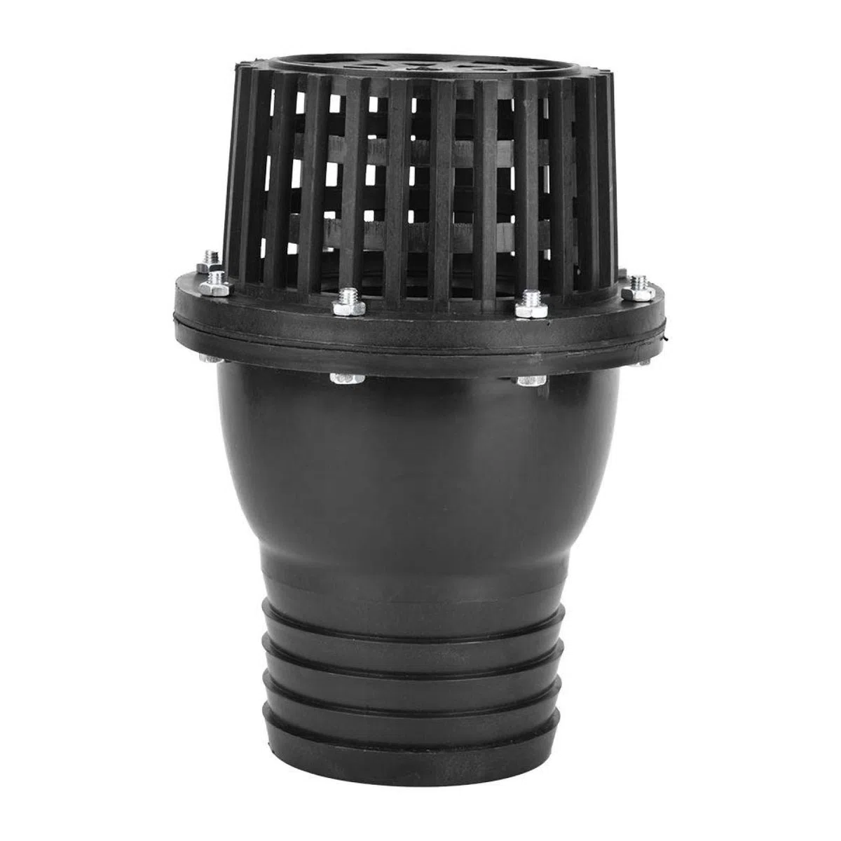 Válvula de pie de bomba de agua Válvula de retención plana de baja presión de PVC negro Válvula plana de baja presión para máquina de fluido(4in)