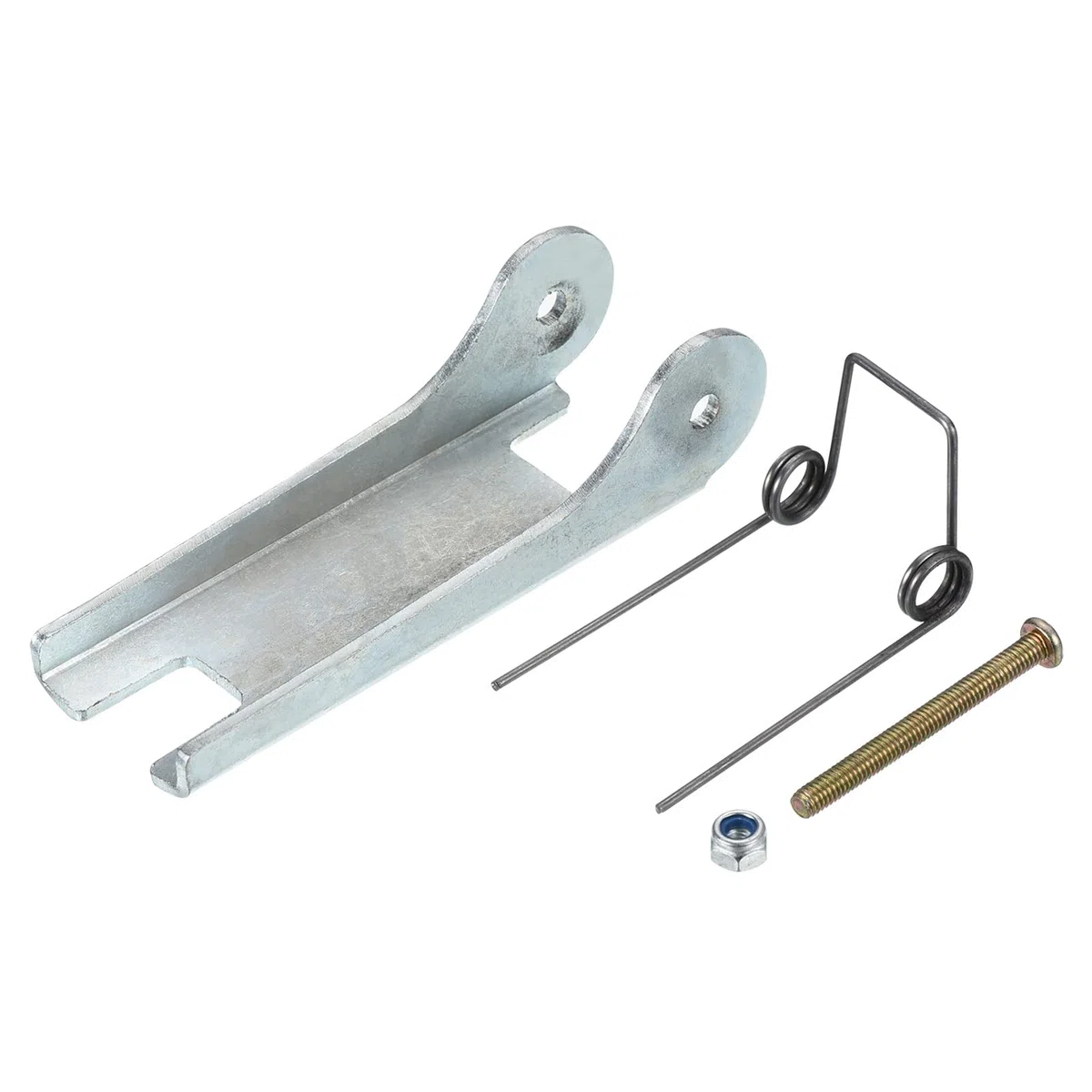 PATIKIL 96mm Gancho Seguridad Cierre Kit, Metal Remolque Receptor Enganche Reemplazo para Horquilla Gancho Remolque, Plateado