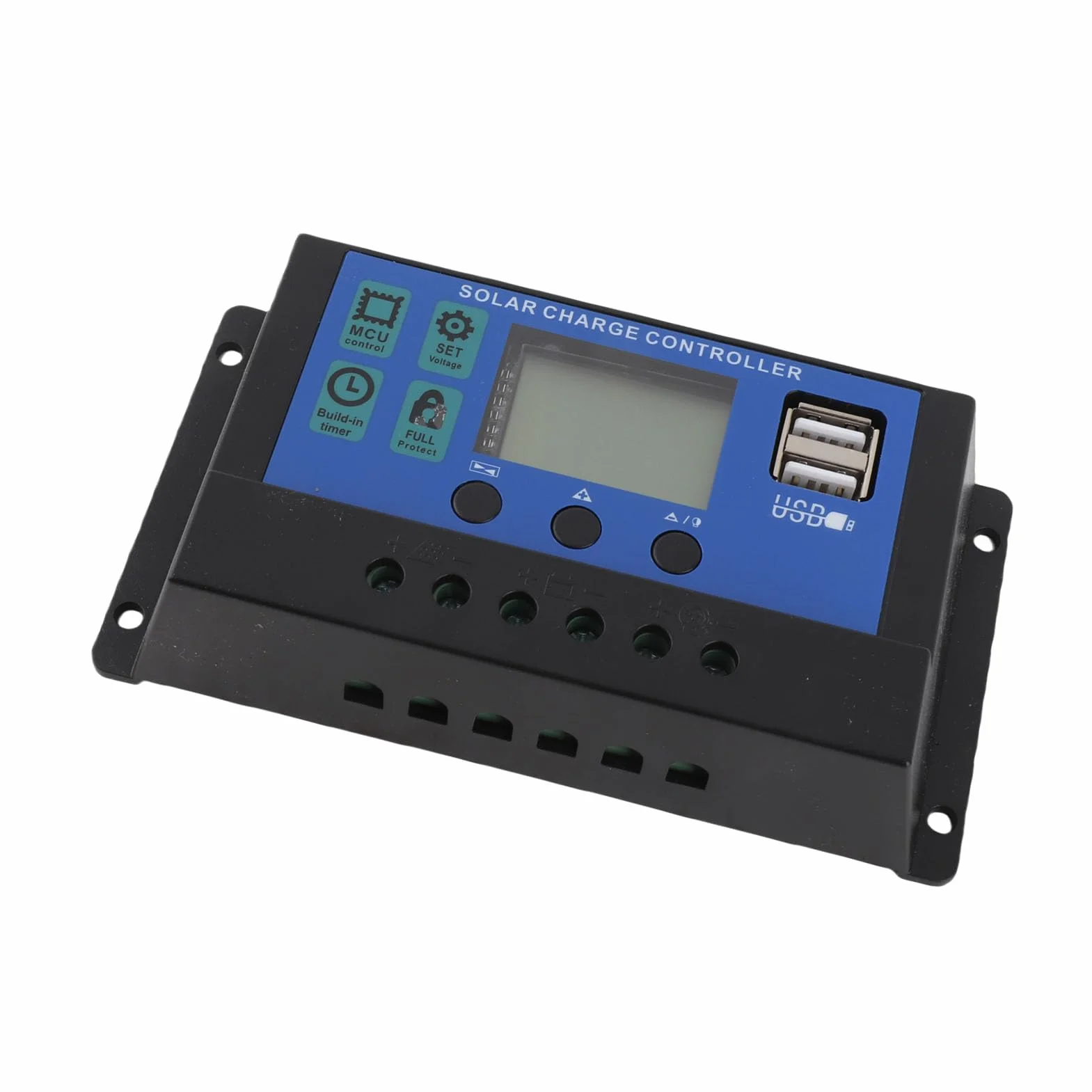 Controlador Solar PWM 50A 12V 24V para Sistemas de Energía Solar con Pantalla LCD Ajustable y Protecciones Avanzadas Ideal para Uso Residencial o Comercial